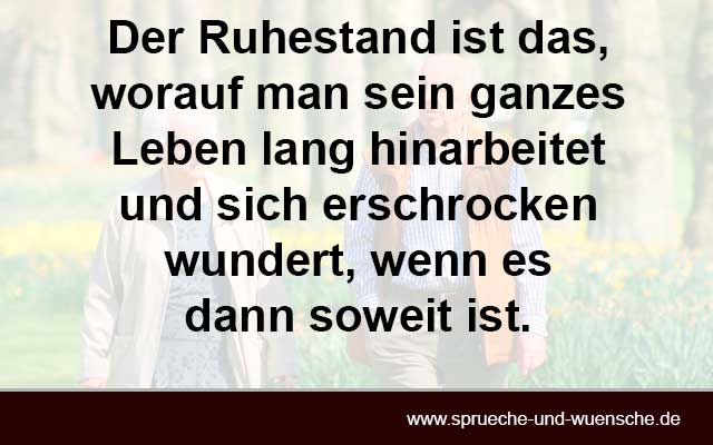 Sch Ne Spr Che Zum Ruhestand Zur Pensionierung Und Rente