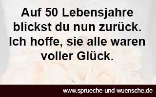 50. Geburtstag Glückwunsch - Sprüche zum 50. Geburtstag Platz 3