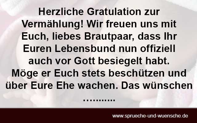 Gratulation zur Hochzeit - Glückwünsche zur Hochzeit Platz 2